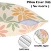 Pastel Daisy Throw Pillow Covers 18x18 Set of 2 | Decorative Cushion Cases for Couch Sofa Bed | Floral Pillowcases Decor for Living Room | Hidden