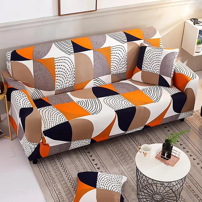 Printed Sofa Slipcover Stretch Sofa Covers For Living Room Pets Kids Chair Couch Cover I Shape Corner Sofa Anti-Cat Scratch