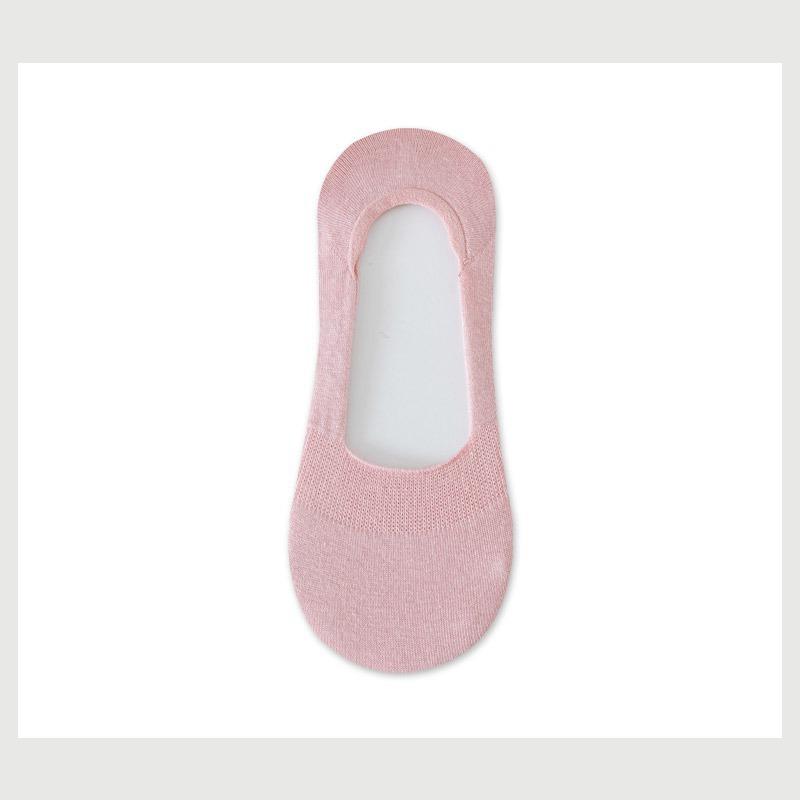 Șosete invizibile tip barcă pentru femei, subțiri, absorbante de transpirație, culoare uni, cu călcâi antiderapant și gură joasă
