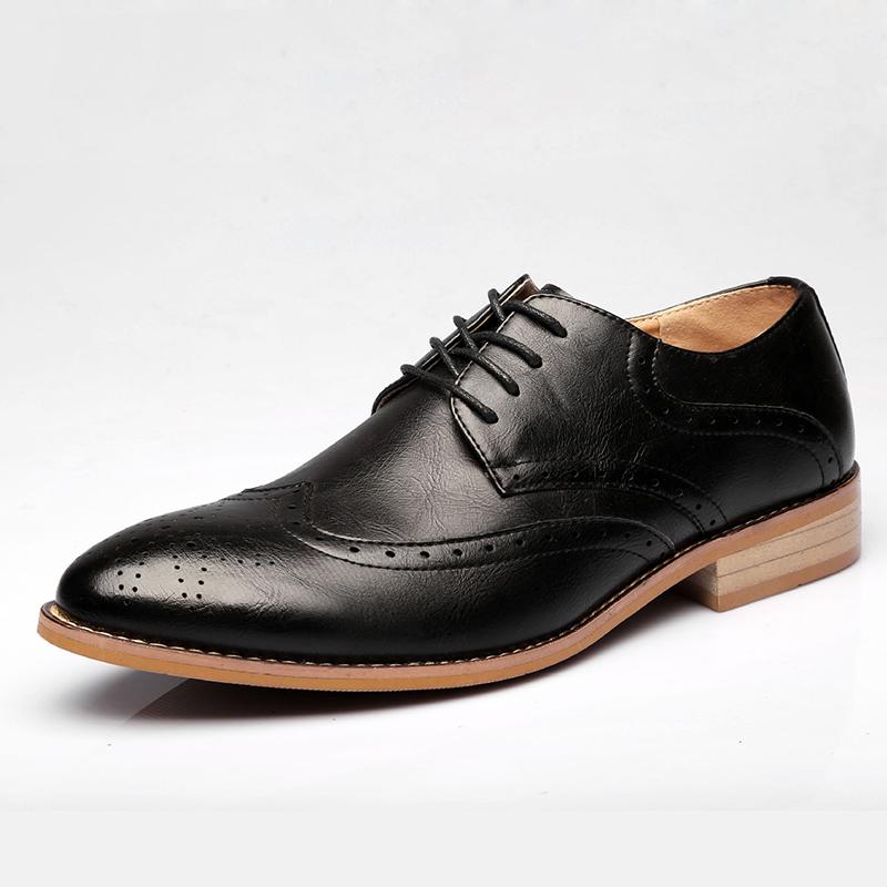 black casual brogues