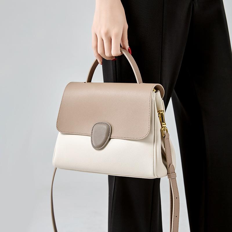Modische Damen-Tragetasche 2025 Neue Echte Leder Damen-Umhängetasche High-End Nischen-Handtasche Crossbody-Tasche