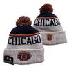 49er Team 2025 Autumn/Winter Wool Pom-Pom Knit Hat - Warm Embroidered Couple Style