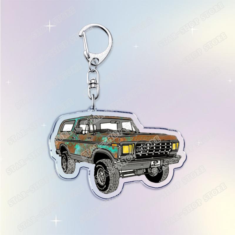 Vintage Classic Old Truck Keychains for Accessories Jewelry Retro Vector Car Keyrings Fans Friends Gifts