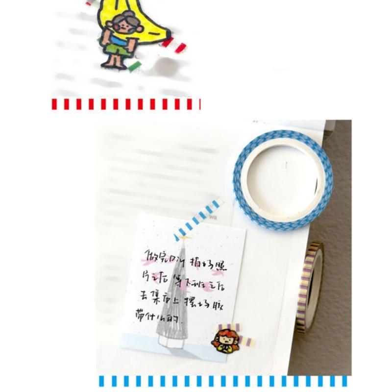 8 Rollen 3mmX5m Dekoband Set Punktgestreiftes Muster Bastelband für Scrapbooking Journal Planer Bastelprojekt Verpackung