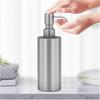 350ml Soap Liquid Dispenser Stainless Steel Press Type Lotion Bottle Containers Liquid Holder Cylindrical Appearance Bathroom