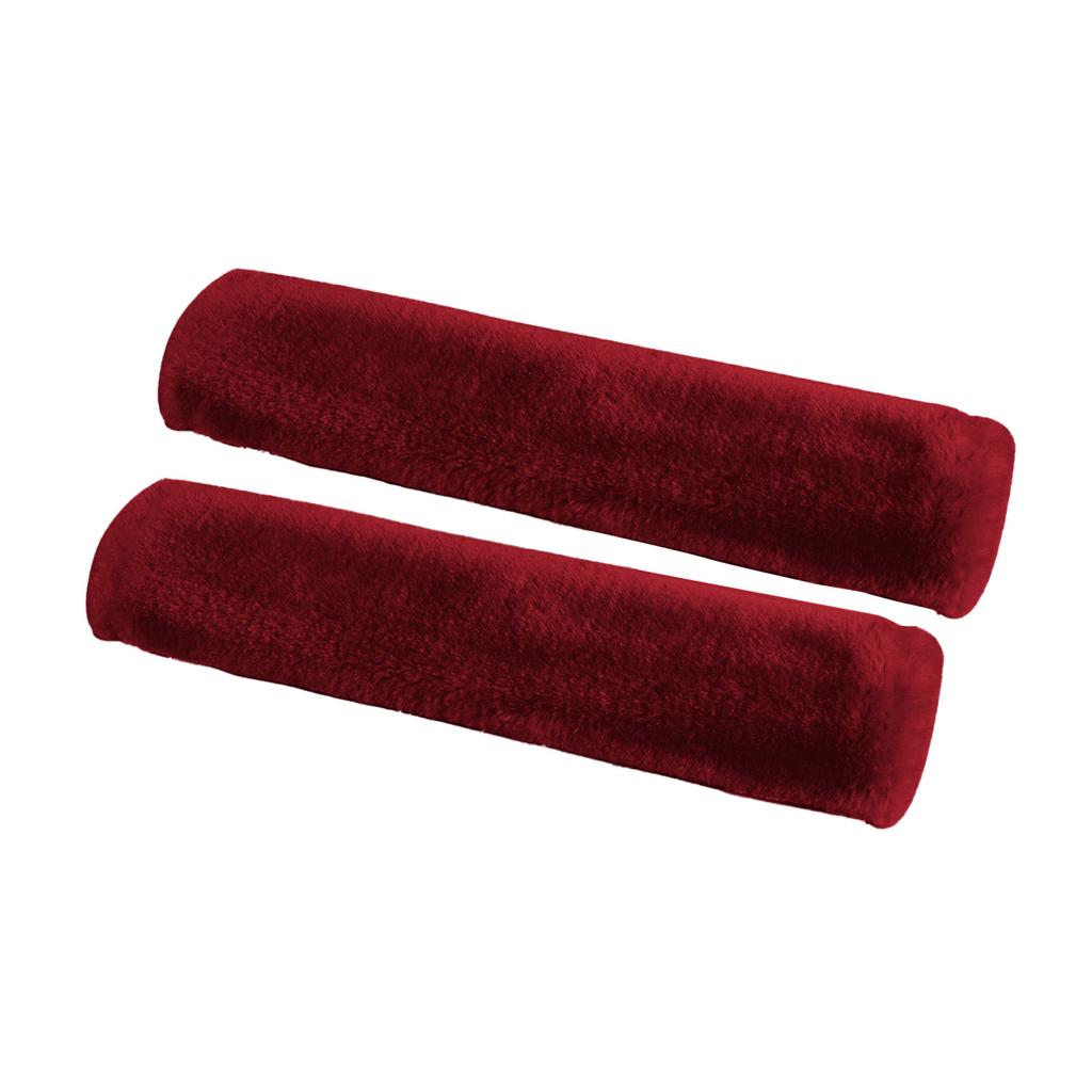 2Pack Soft Faux Sheepskin Car Seat Belt Pads Cover Seat Belt Shoulder Strap Covers Shoulder Pad For Car & Bag