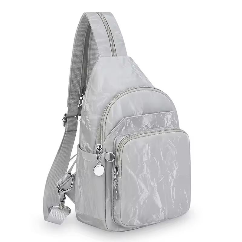 

Ladies small Chest Bag fashion multi-functional lightweight cross-body bag multi-pocket backpack for outdoor travel walk shoppin (20cm Max Length 30cm)