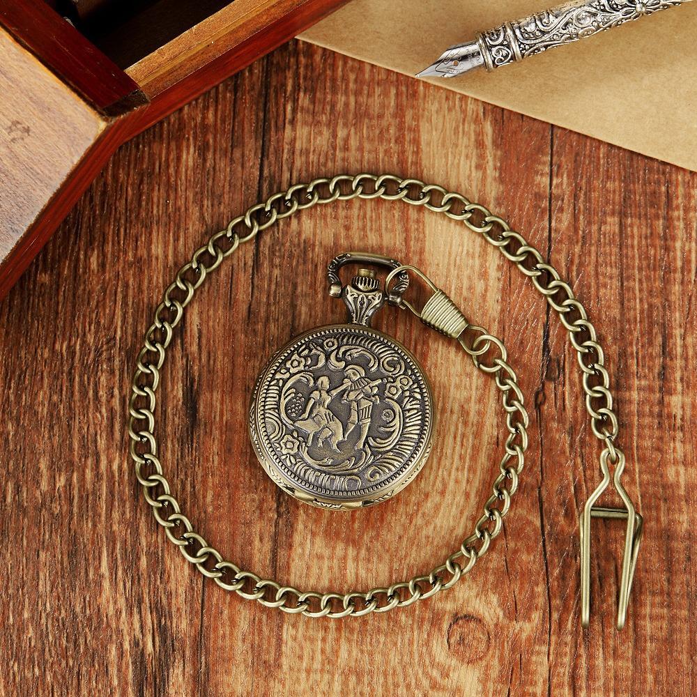 Vintage Pocket Watch Collection Quartz Universal Casual Vintage Pendant Pocket Watch