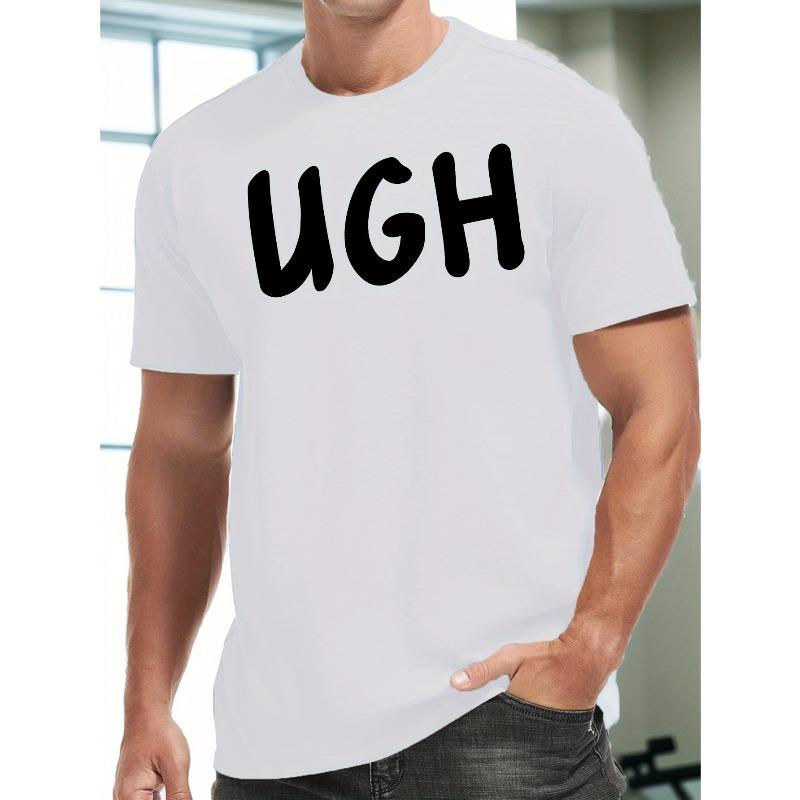 

Men S Casual Crew Neck T-Shirt with Geometric Pattern - Regular Fit- Perfect for Beach, Sports, Weekend Outings - Suitable for Casual Wear 4XL білий