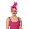 Elegant Feather Hairband with Tulle Bows Old Style Mesh Headband for Women Girls Wedding Party Photo Shoot Accessories
