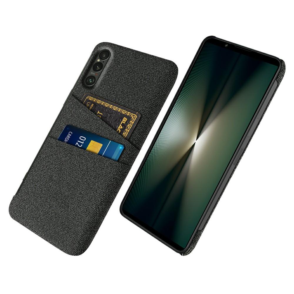 For Sony Xperia 1 VII Case Cloth+Hard PC Phone Cover with Dual Card Slots