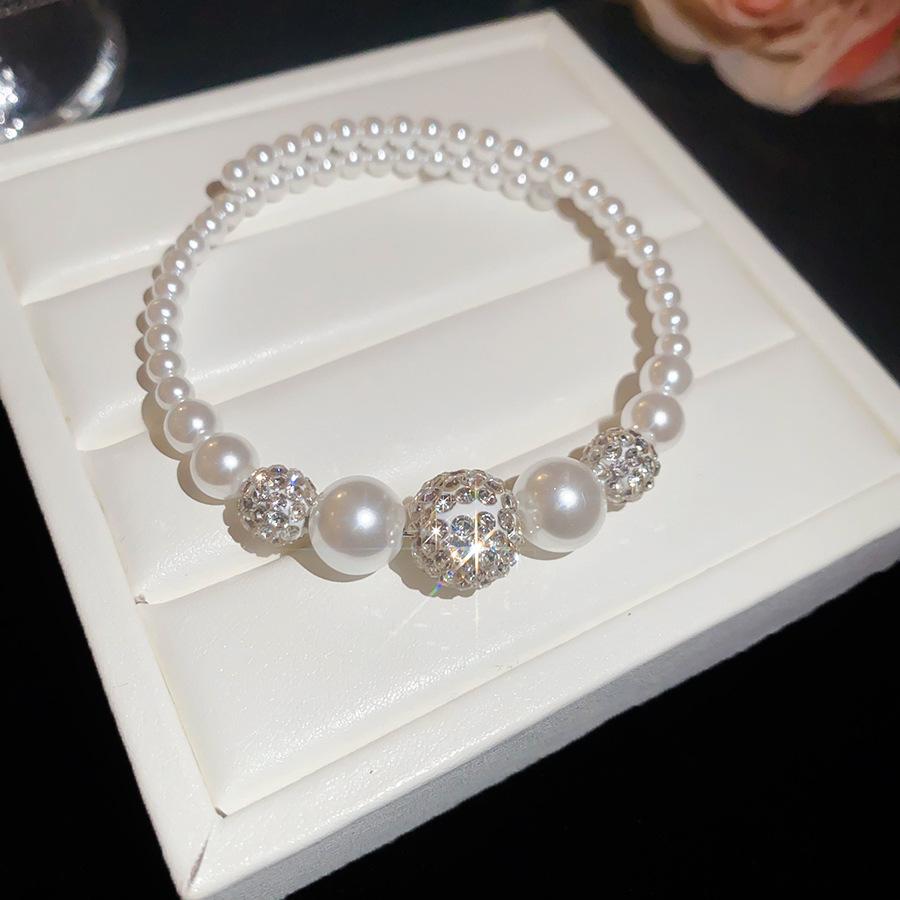 French Luxury Pearl & Zircon Butterfly Bracelet - Exquisite High-End Fashion for Women