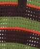 Kaegteoseudoneosmakes Net Stripe Collar Knit - Brown