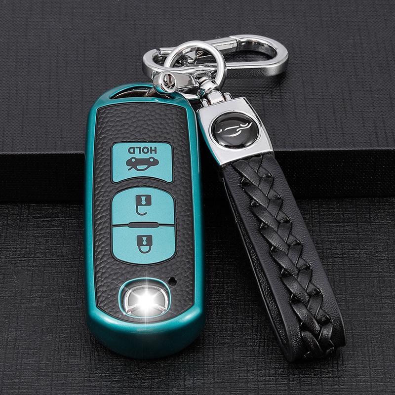 Mazda Schlüsselhülle für Axela, CX4, Atenza, CX5 - TPU Lederoptik