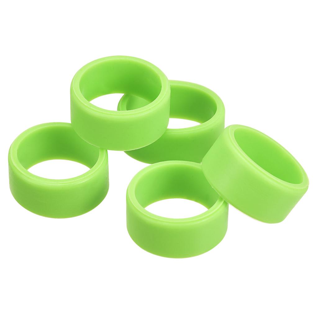 5pcs 1Inch Silicone Rubber Bands Rings Elastic Bands Non-slip Cable Ties for Wrapping Paper Cord Wraps Bundle Bag