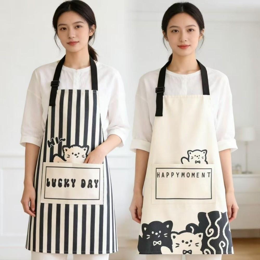Adjustable Kitchen Apron Waterproof Cooking Baking Bibs Catering Work Clothes  for Home Kitchen