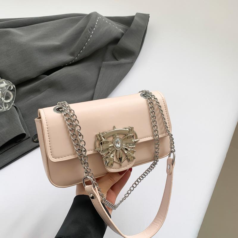 Niche Design Bag Women's 2025 New Fashion Shoulder Messenger Bag High-end Casual Simple Portable Small Square Bag