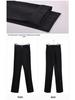 Women's Professional Navy & Black Elastic Suit Trousers