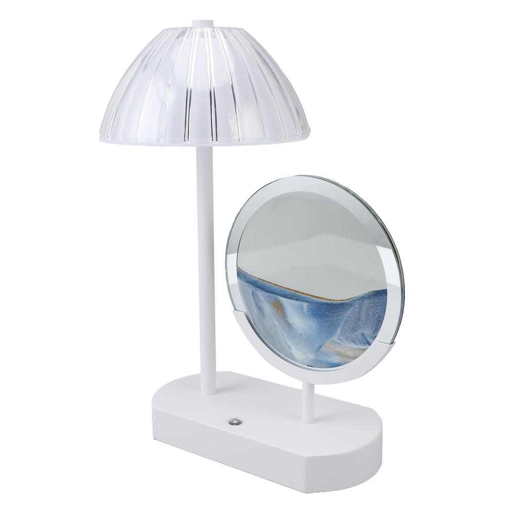 Bewegliches Sandkunstbild Tischlampe Wiederaufladbar Kreativ Augenschonend Nachttischleuchte Kabellos Schreibtischlampe