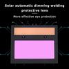 Solar Panel Soldering Mask Lens Auto Darkening Welding Helmet Goggles Lens Replaceable LCD Dimming Screen for Welder Supplies