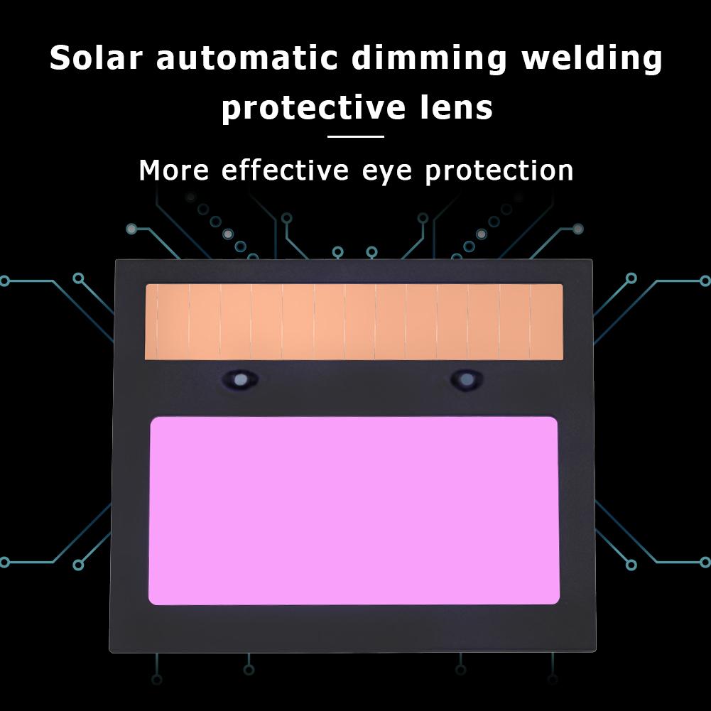 Solar Panel Soldering Mask Lens Auto Darkening Welding Helmet Goggles Lens Replaceable LCD Dimming Screen for Welder Supplies