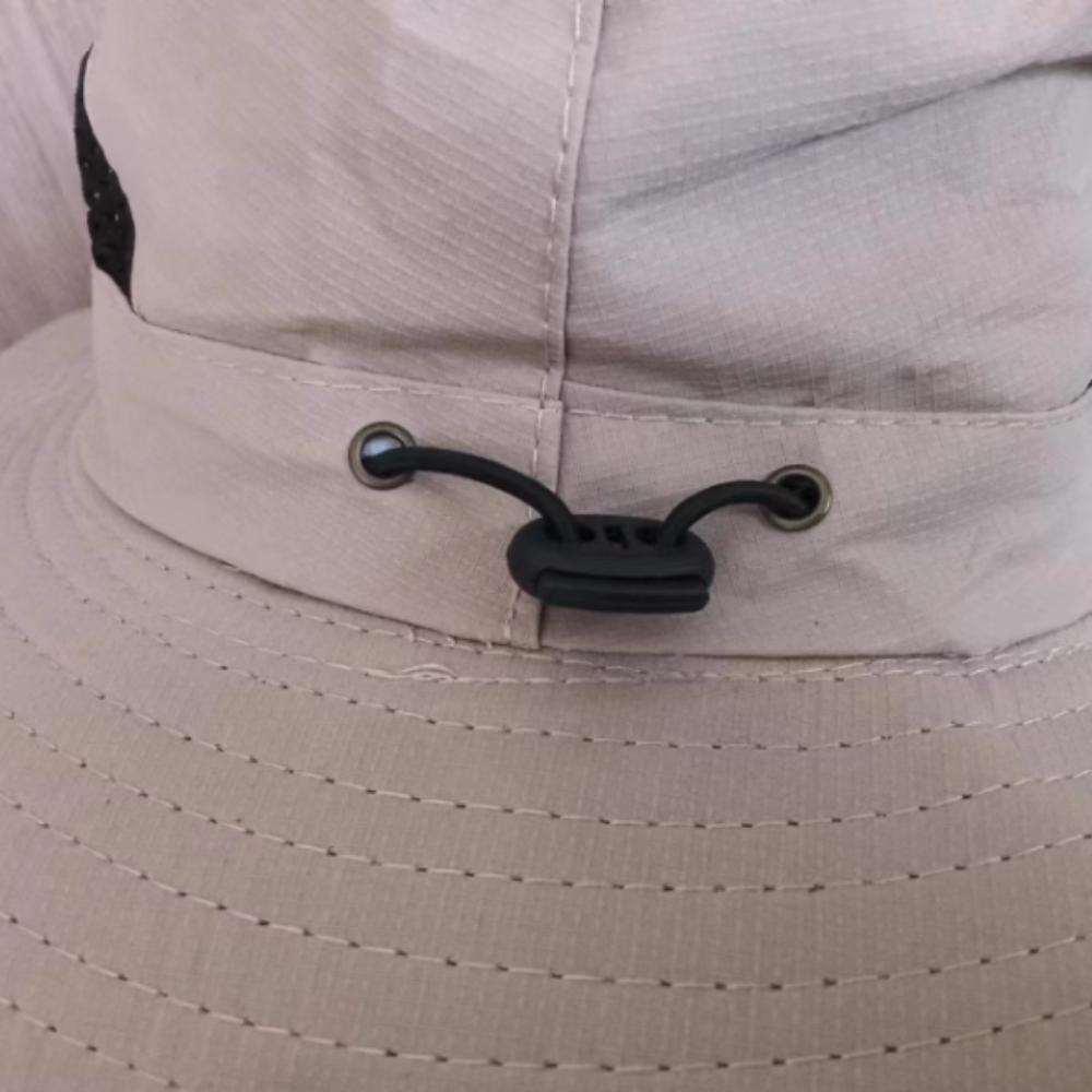 Winddicht Herren Fischerhut Breiter Rand Faltbarer Bucket Hat Anti-UV Angelkappe Frühling Sommer