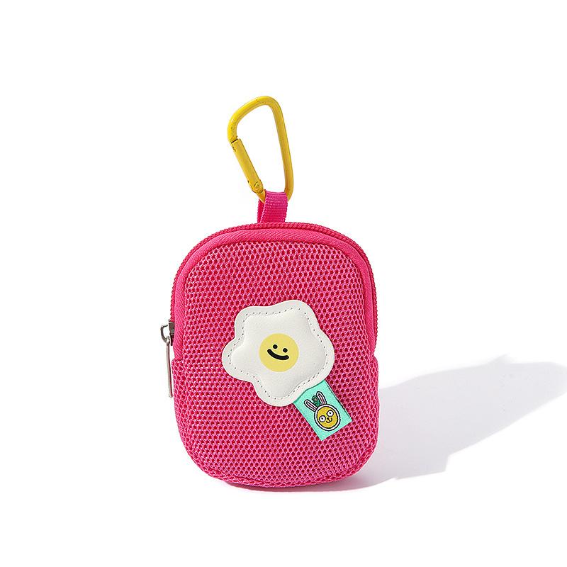 Nieuwe Mesh Bloemen Sleutelhanger Portemonnee Schattig Mini Tasje voor Oordopjes & Sleutels Multifunctioneel Klein Portemonneetje
