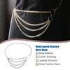 Layered Waist Chain Metal Fringe Belly Chains Fashion Accessory Waistband Pendant Clothes Adornment Sexy Women Dress Accessories