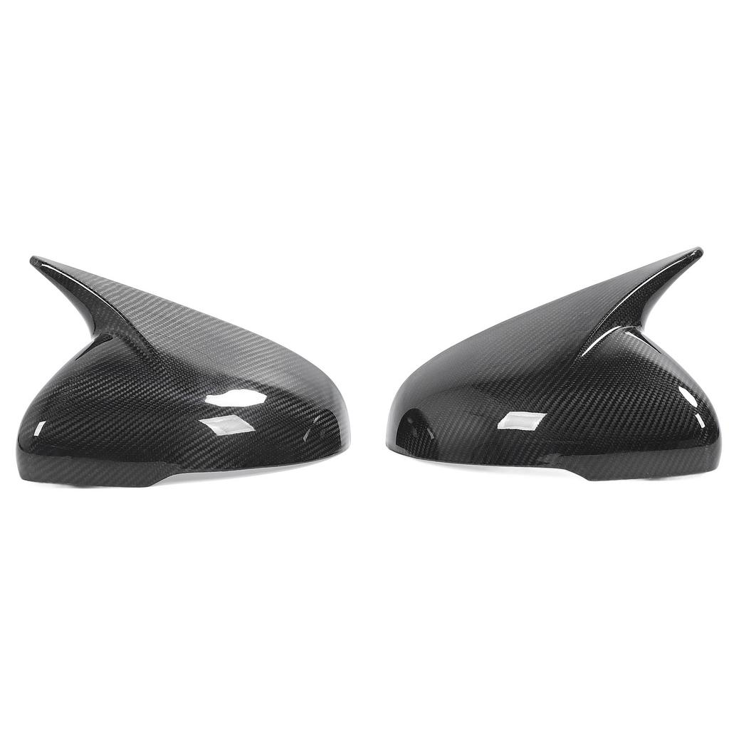 Side Rearview Mirror Cover Carbon Fiber Improved Aerodynamics Door Mirror Cap Trim Replacement for Kia Stinger 2018 To