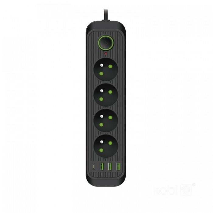 Extension Cable 4gn+usb 5m Black