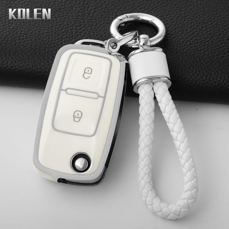 Tpu Car Key Case Cover For Vw Volkswagen Polo Tiguan Passat B5 B6 B7 Golf 4 5 6 Mk6 Jetta Lavida Skoda Octavia Seat Leon Altea