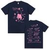2026 Singer Chiara Oliver La Libreta Rosa Tour Maglietta Grafica Double Sided Uomo Donna Moda Hip Hop Maglietta di Alta Qualità