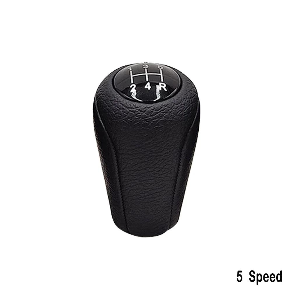 Leather 5/6-Speed Gear Shift Knob for MAZDA 3 BK BL 5 CR CW 6 II GH CX-7 ER MX-5 NC III 23 MT Leather Shifter Lever Arm Headball