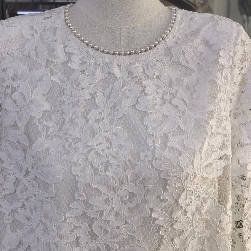 Sweet Pink & Purple Lace Hollow Top - New Spring/Summer European & American Style for Women