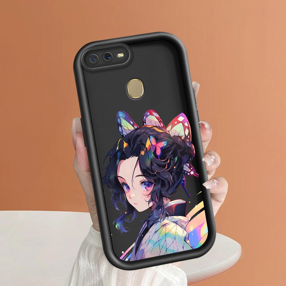 Soft Silicone Square Ladders Cartoon Pattern Full Cover Camera Protection Shockproof Case for OPPO Reno Realme OnePlus