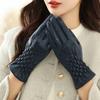 black women' leather GLOVES for autumn/winter, stylish and elegant