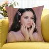 SSelena Gomez Singer Various Sizes Square Pillow Case For Car Home Bedchamber Decor