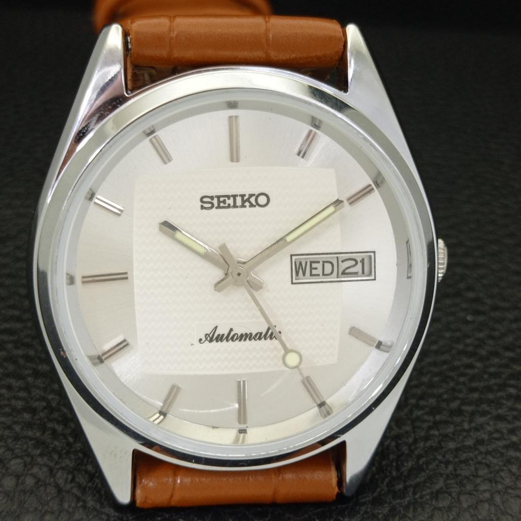 VINTAGE SEIKO AUTOMATIC 6309A REFURBISHED JAPAN MENS SILVER DIAL WATCH A701691-5 R206c-a701691
