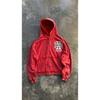 Womens Graphic Print Hooded Sweatshirt Set Streetwear Loose Fit Long Sleeve Pullover