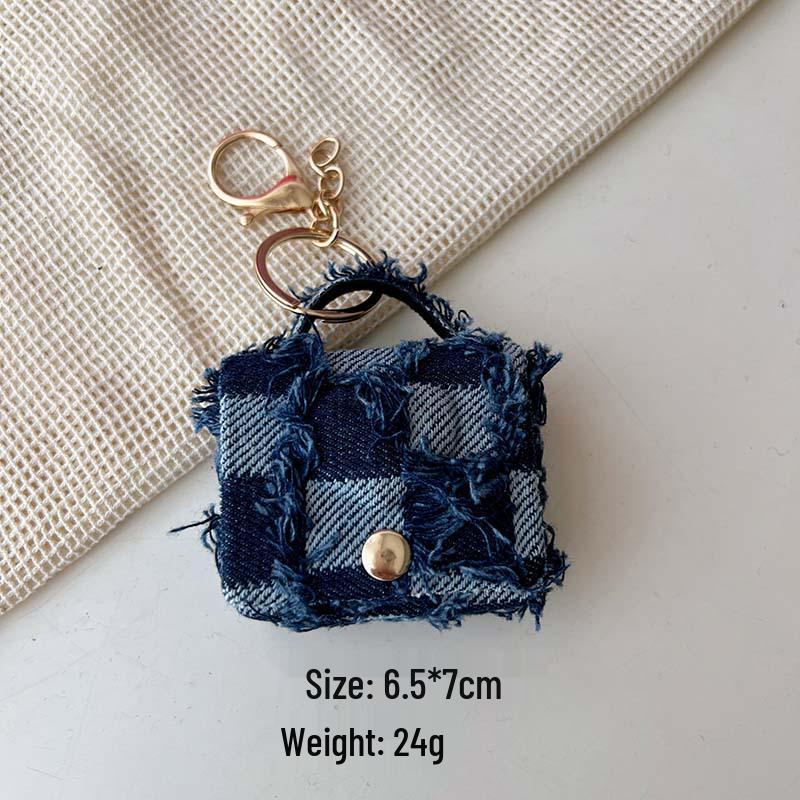 Fashion Mini Bag Keychain: Charm Pendant, Backpack, Handbag, Coin Purse, and Earphone Storage.