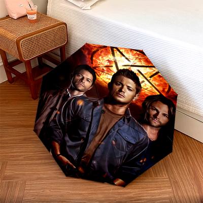 1 PC Automatic Folding Umbrella - Supernatural Pattern, Portable & Foldable Design with 8 Ribs, Christmas Birthday Gifts