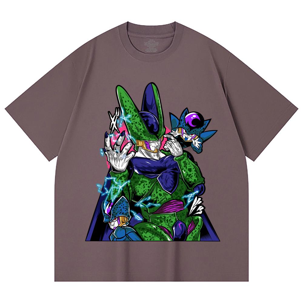 230 Gsm 100% Cotton Dragon Ball V29 Cell Print Unisex Heavy Cotton T Shirt