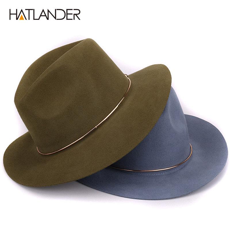 wool fedora hats for women trilby brim 
