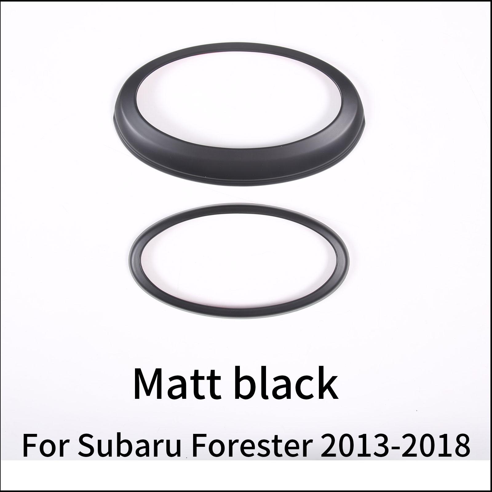 

ABS Matt Black Car Front Rear Logo Badge Ring Trim Cover for Subaru Forester 2013-2018 2026-2026 Exterior Accessories