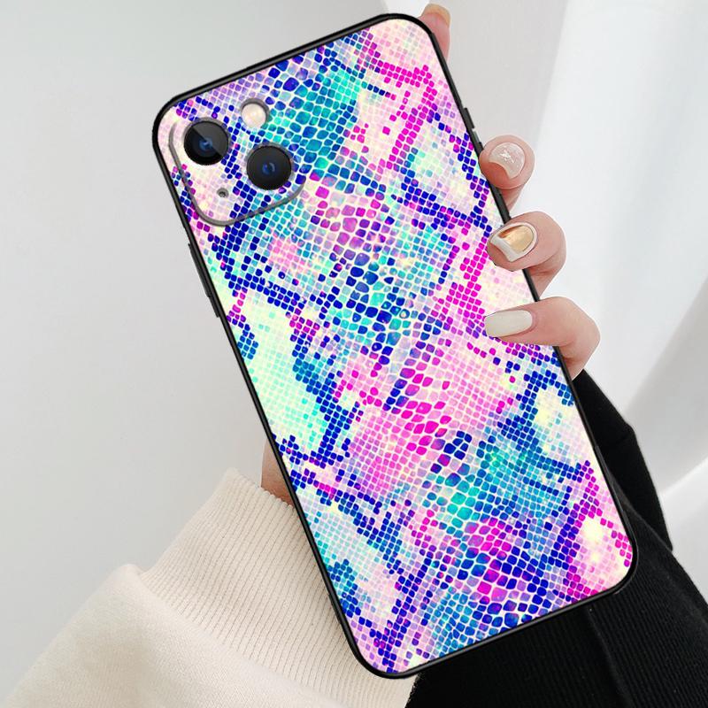 Snake Skin Phone Case For iPhone 17 Pro Max 16 15 11 13 12 14 Pro Max mini 15 16 Plus 16e 17 Air Cover