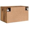 Wall Mounted Cabinet In Reclaimed Wood Look 60 X 36.5 X 35 Cm Particleboard
