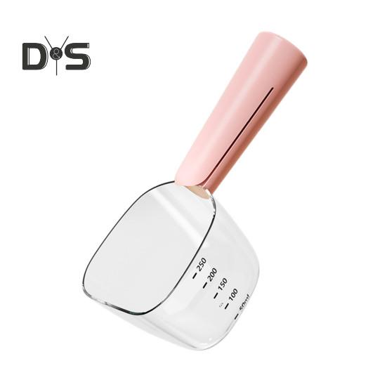 Dog Food Scoop with Accurate Measurement Dual-Function Cat Food Scoop 1 Cup Capacity Pet Food Measuring Scoop for Pet Feeding