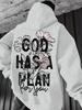 Streetwear Kids Hip Hop Sports Hoodie,loose long sleeve hoodie,stylish flower and slogan print,breathable fabric for kids daily activities.