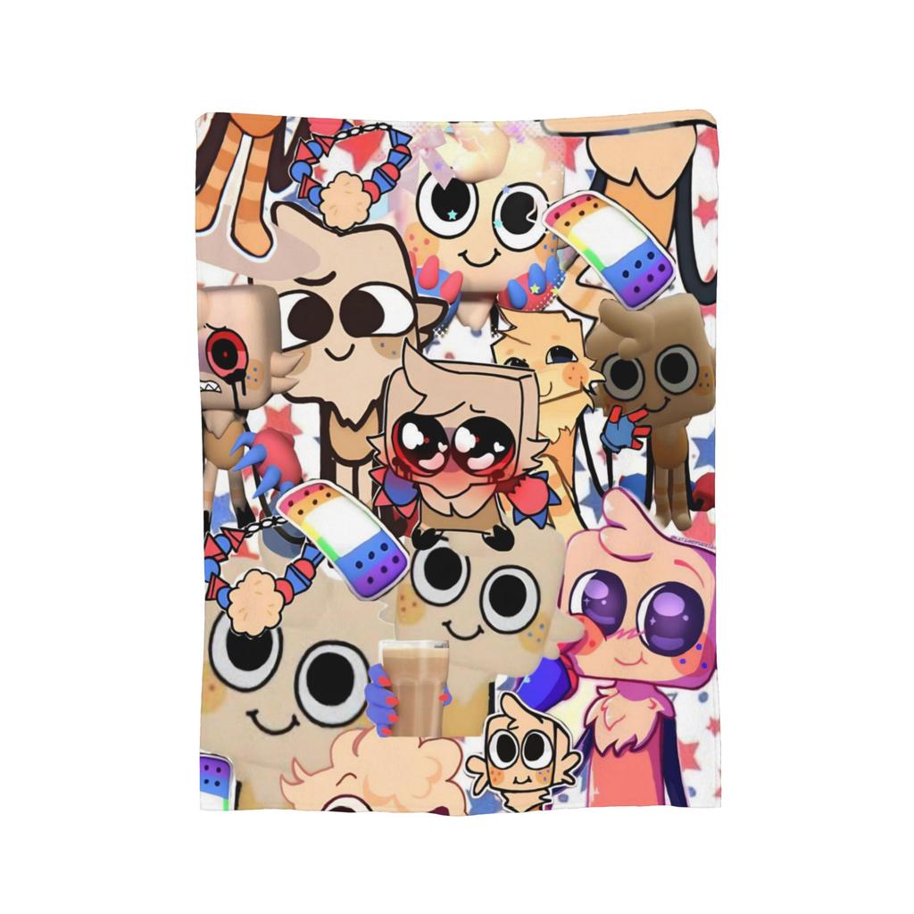 Game Dandy's World Blanket Velvet Textile Decor  Portable Super Warm Throw Blankets for Bedding Outdoor Plush Thin Quilt