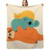 Being Lazy Throw Blanket Reusable Durable Soft Blanket for All Seasons
